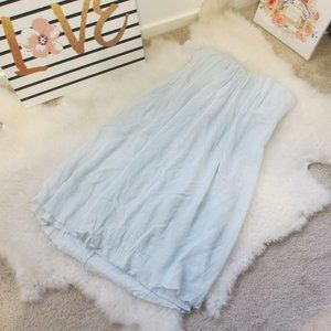 Alice+Olivia Silk Sheer Sky Blue Dress Size 4